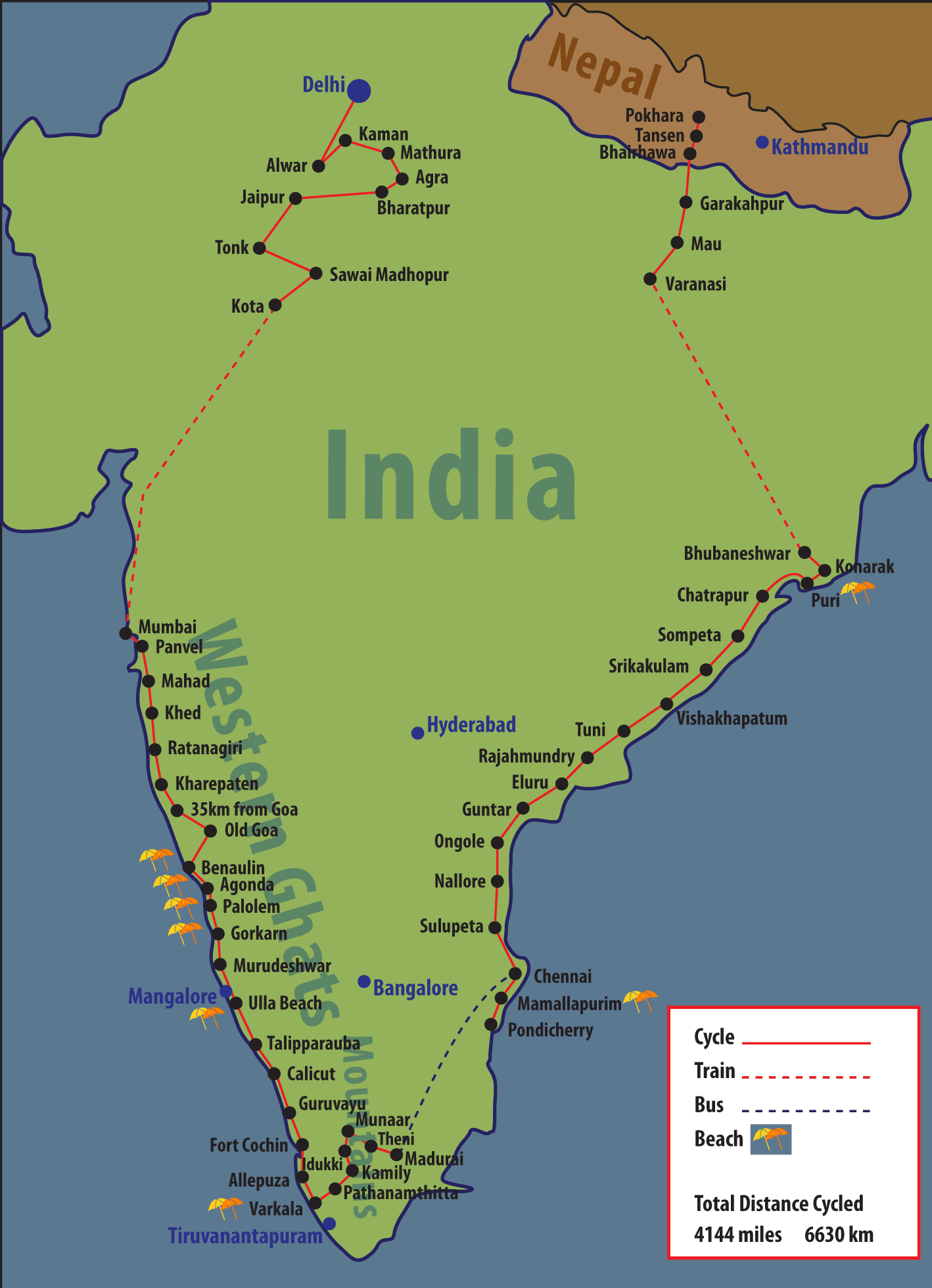 Delhi to Agra - Lost in India